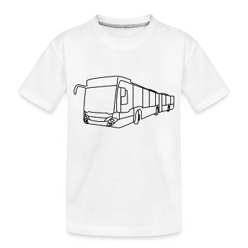 Bus Fahrer Tribal - Kinder Premium Bio T-Shirt - Weiß - Vorne