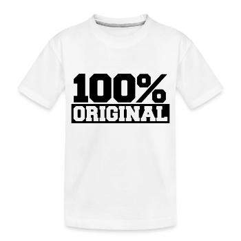 100 Percent Original - Kinder Premium Bio T-Shirt - Weiß - Vorne