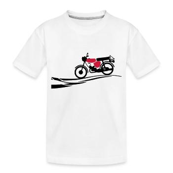 Fahrzeug - Simson S51 - Kinder Premium Bio T-Shirt - Weiß - Vorne
