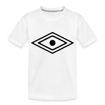 Auge des Medizin Mann, Indianisches Kraft Symbol - Kinder Premium Bio T-Shirt - Weiß - Vorne