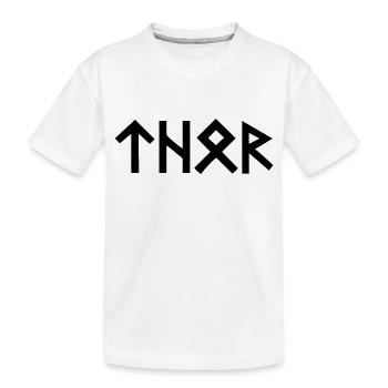 Thor Runen - Kinder Premium Bio T-Shirt - Weiß - Vorne