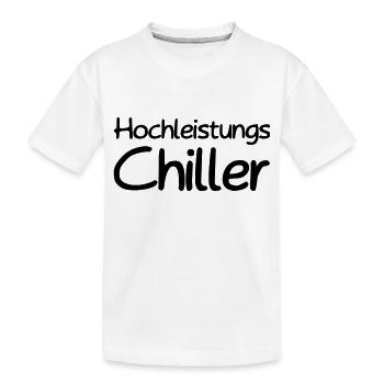 Hochleistungs Chiller - Kinder Premium Bio T-Shirt - Weiß - Vorne