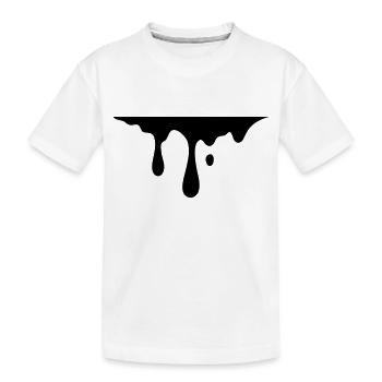 tropfen - Kinder Premium Bio T-Shirt - Weiß - Vorne