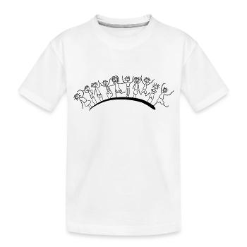 équipe d'amis pour 10 enfants drôles - T-shirt bio Premium Enfant - blanc - Devant