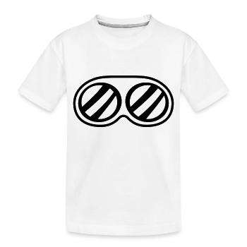lunettes de soleil lunettes de protection yeux vue protection cool - T-shirt bio Premium Enfant - blanc - Devant