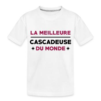 Cascadeur / Cascade / Voiture / Risque / Danger - T-shirt bio Premium Enfant - blanc - Devant