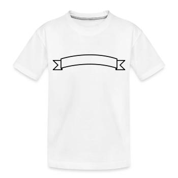 Modèle d'étiquette de bannière pour les concepteurs - T-shirt bio Premium Enfant - blanc - Devant
