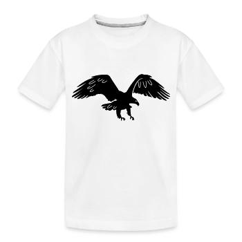 eagle - Kids' Premium Organic T-Shirt - white - Front