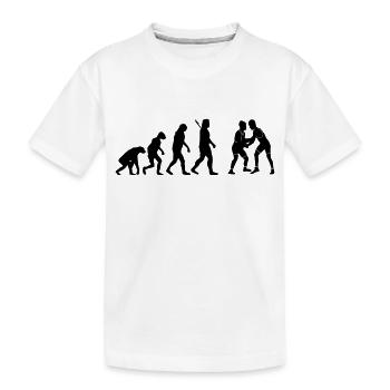 Ringen - Kinder Premium Bio T-Shirt - Weiß - Vorne