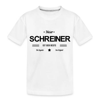 Bester Schreiner - Kinder Premium Bio T-Shirt - Weiß - Vorne