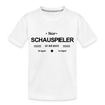 Bester Schauspieler - Kinder Premium Bio T-Shirt - Weiß - Vorne