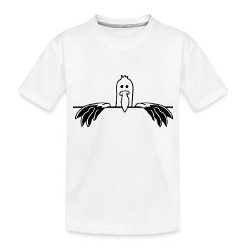 drôle description curieux moeve - T-shirt bio Premium Enfant - blanc - Devant