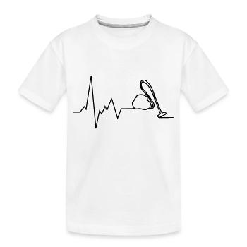 Aspirateur Heartbeat - T-shirt bio Premium Enfant - blanc - Devant
