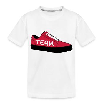 sneaker__team - Kids' Premium Organic T-Shirt - white - Front