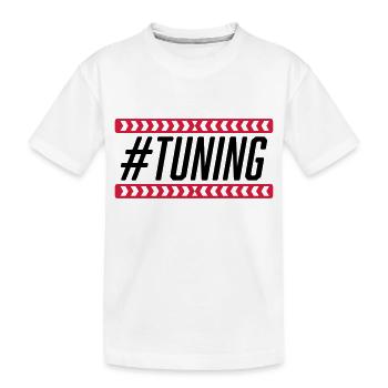 #Tuning - Kinder Premium Bio T-Shirt - Weiß - Vorne