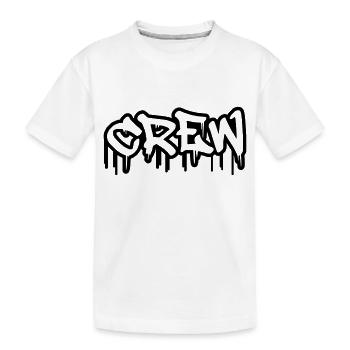 crew - Kinder Premium Bio T-Shirt - Weiß - Vorne