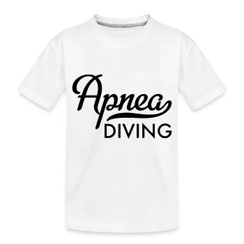 apnea - Kids' Premium Organic T-Shirt - white - Front
