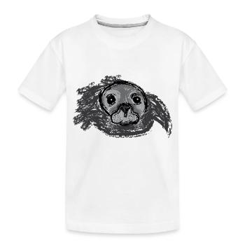 Auftauchende Robbe / Surfacing Seal - Design I - Kinder Premium Bio T-Shirt - Weiß - Vorne