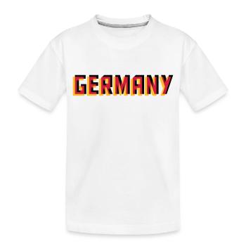 Allemagne Allemagne 3D effet couleurs noir rouge G - T-shirt bio Premium Enfant - blanc - Devant
