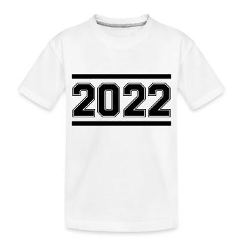 2022 - Kinder Premium Bio T-Shirt - Weiß - Vorne