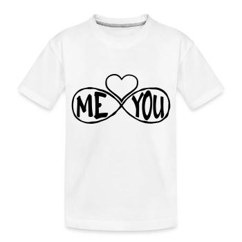 Me and You - Kids' Premium Organic T-Shirt - white - Front