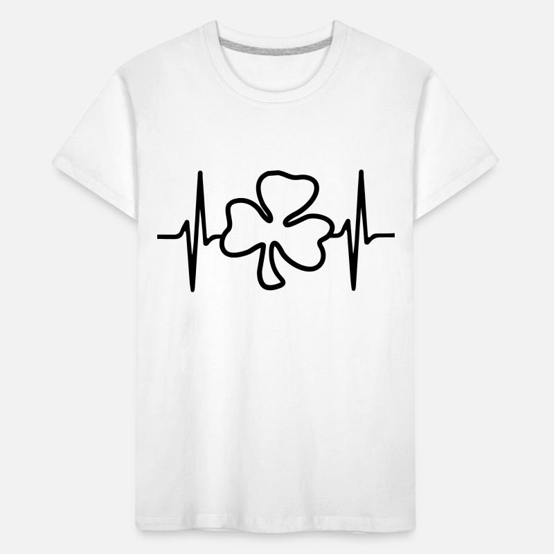 Trèfle trèfle Cloverleaf Saint-Patrick T-shirt bio Premium Enfant