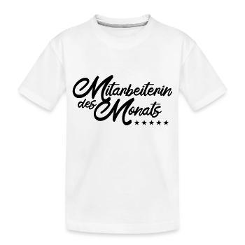 Mitarbeiterin des Monats - Kinder Premium Bio T-Shirt - Weiß - Vorne