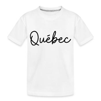 québec ville idée cadeau - T-shirt bio Premium Enfant - blanc - Devant