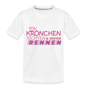 Muddy run shirt Teamshirt Matsch mud Lauf Schlamm - Kinder Premium Bio T-Shirt - Weiß - Vorne