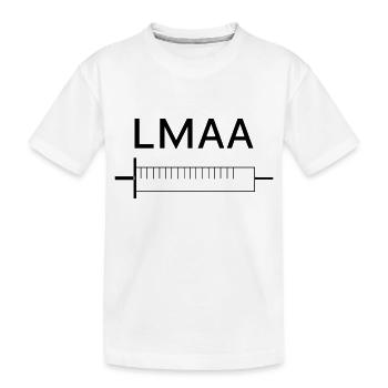 spritze lmaa - Kinder Premium Bio T-Shirt - Weiß - Vorne