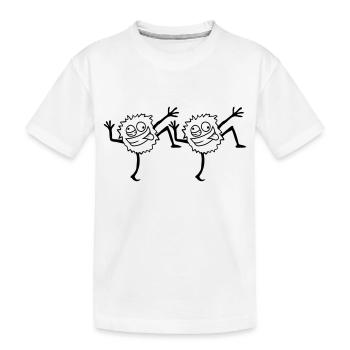 Team Dancing Monsters - Kids' Premium Organic T-Shirt - white - Front