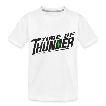 GREEN POWER - Kids' Premium Organic T-Shirt - white - Front