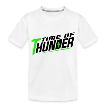 GREEN POWER - Kinder Premium Bio T-Shirt - Weiß - Vorne