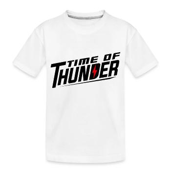 FLASH VARIATIONEN - Kinder Premium Bio T-Shirt - Weiß - Vorne