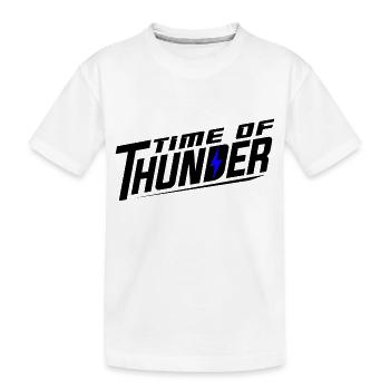 FLASH VARIATIONEN - Kinder Premium Bio T-Shirt - Weiß - Vorne