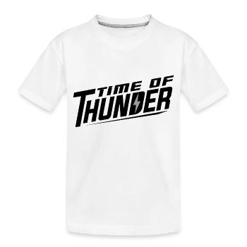 FLASH VARIATIONEN - Kinder Premium Bio T-Shirt - Weiß - Vorne