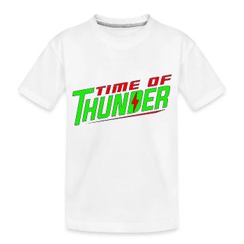 GREEN POWER - Kids' Premium Organic T-Shirt - white - Front