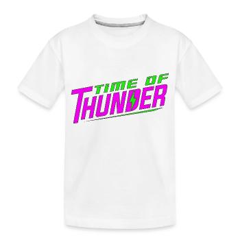 PINK POWER - Kids' Premium Organic T-Shirt - white - Front
