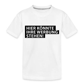 Hier könnte Ihre Werbung Stehen! - Kinder Premium Bio T-Shirt - Weiß - Vorne