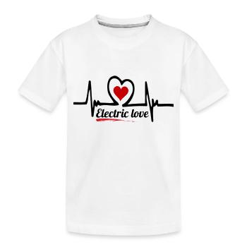 amour électrique - Kids' Premium Organic T-Shirt - white - Front