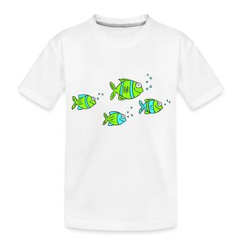 Fish Water Sea Graffiti Dessin des enfants Nature - T-shirt bio Premium Enfant - blanc - Devant