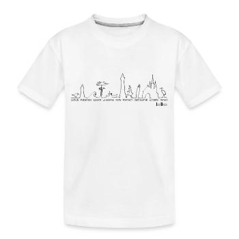 Au fil de l'eau de Loctudy à La Torche - T-shirt bio Premium Enfant - blanc - Devant