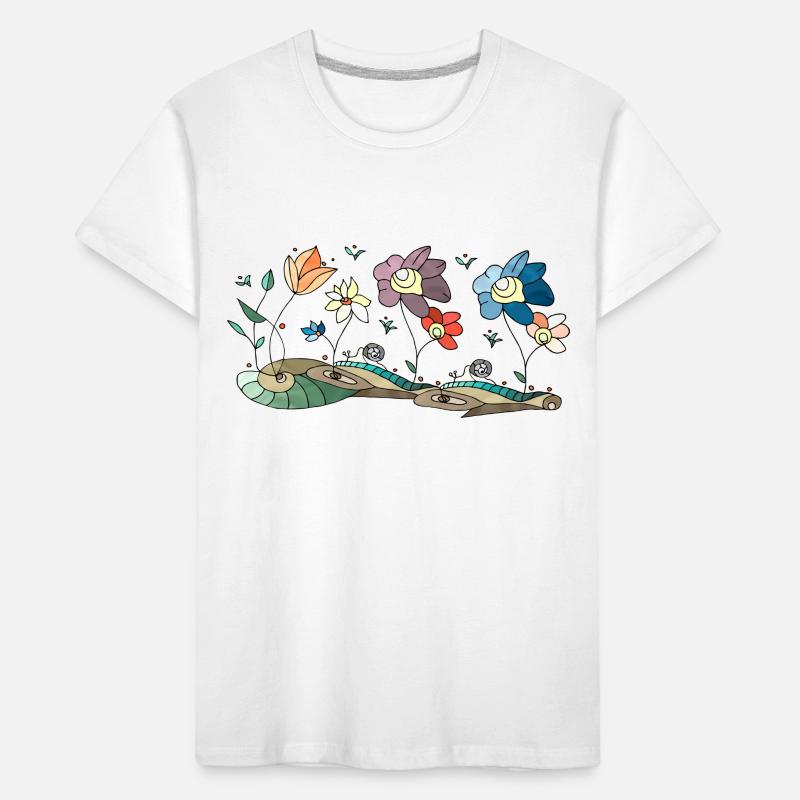 Flowers Kids' Premium Organic T-Shirt