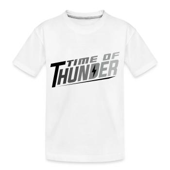 COLORMIX POWER - Kids' Premium Organic T-Shirt - white - Front