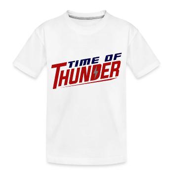 COLORMIX POWER - Kids' Premium Organic T-Shirt - white - Front