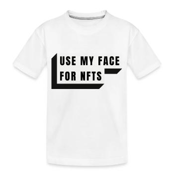 Utiliser mon visage pour les NFT - T-shirt bio Premium Enfant - blanc - Devant