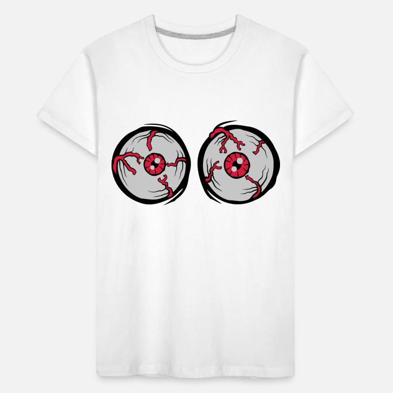 Crazy Horror Monster Eyes Kids' Premium Organic T-Shirt