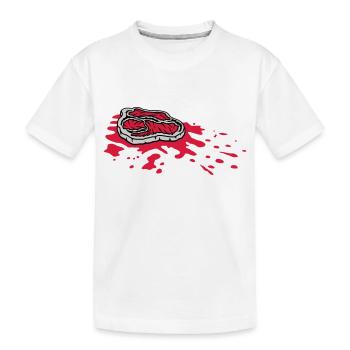 Blood pool steak juicy grill master - T-shirt bio Premium Enfant - blanc - Devant