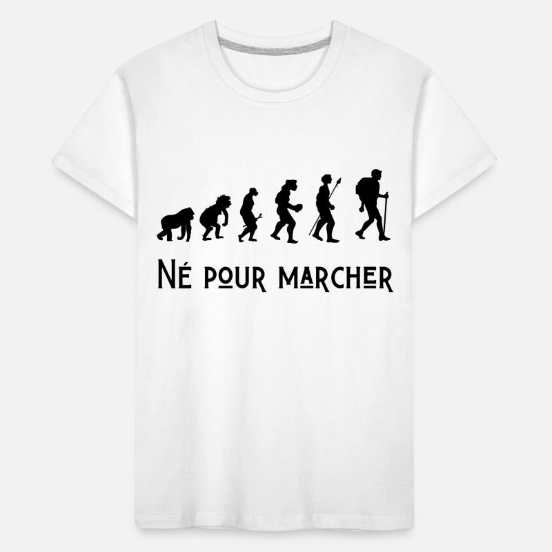 né pour marcher évolution T-shirt bio Premium Enfant