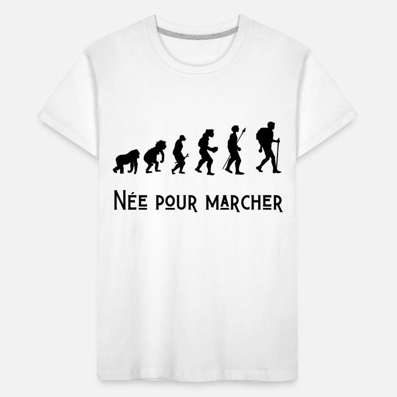 né pour marcher évolution T-shirt bio Premium Enfant